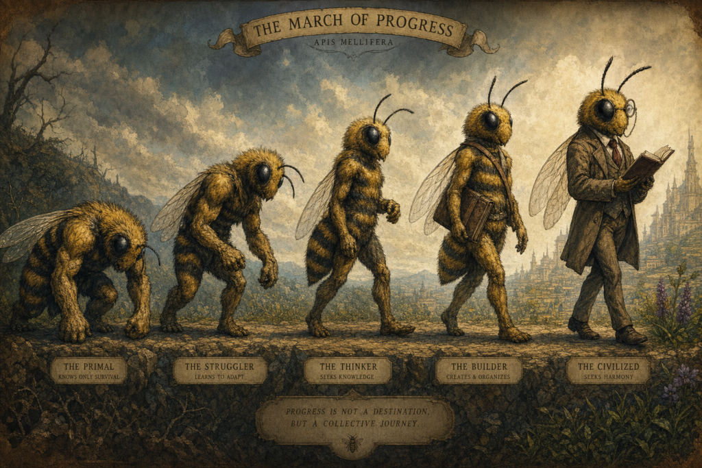 Bees evolve from brutes to intellectuals